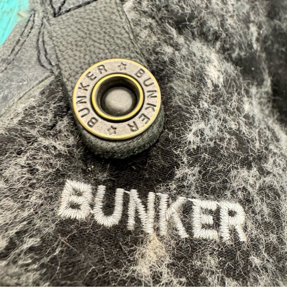 Bunker Grey Distressed Side Zip Mixed Media Steampunk Ankle Boots Size 6.5 - Picture 5 of 15